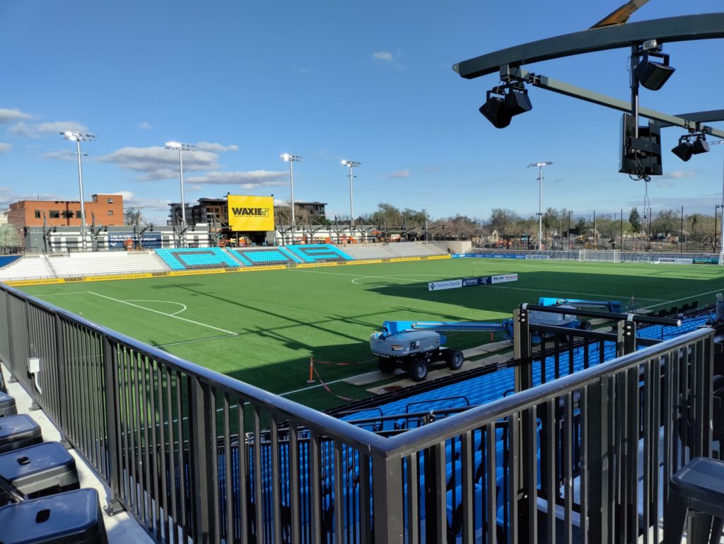 Weidner Field in downtown Colorado Springs hosts a variety of events including live music and home to the Switchbacks FC soccer team.