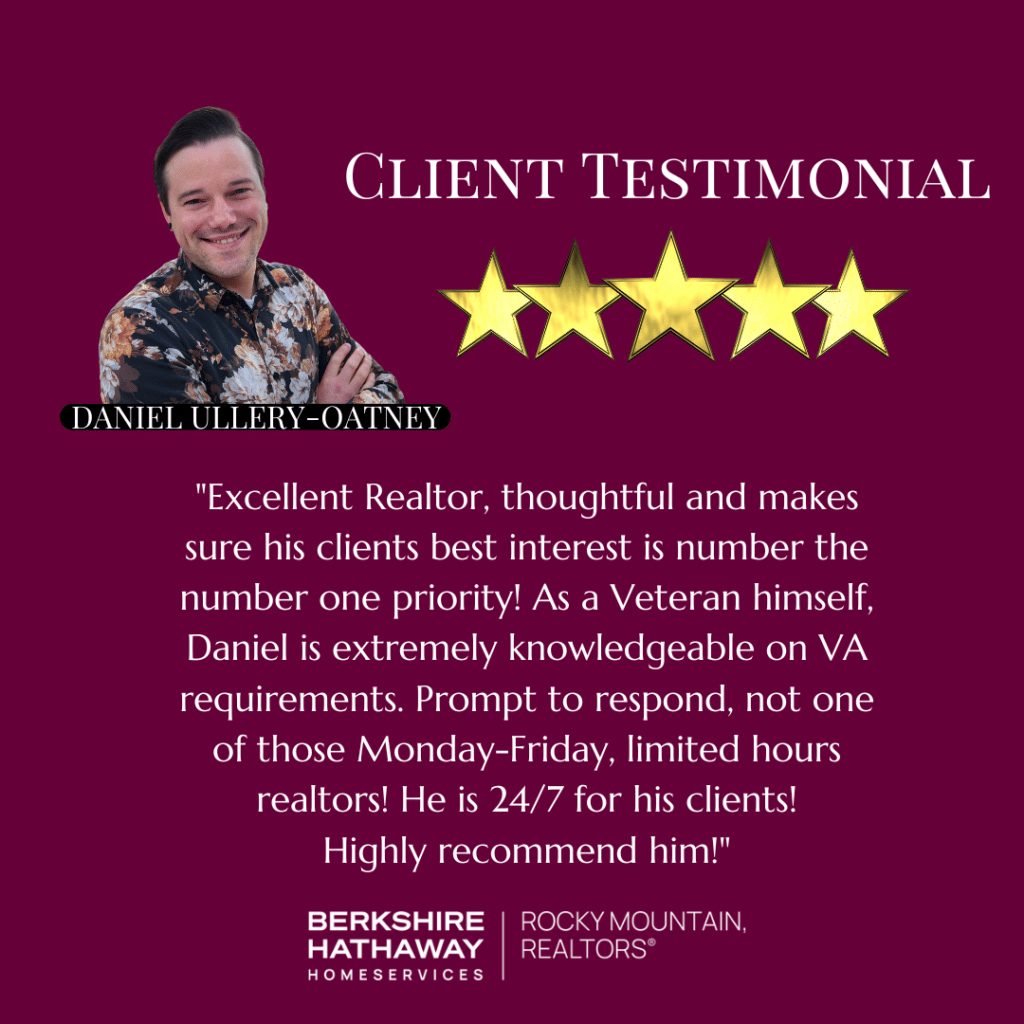 5-Star Review for VA Realtor Daniel Ullery-Oatney